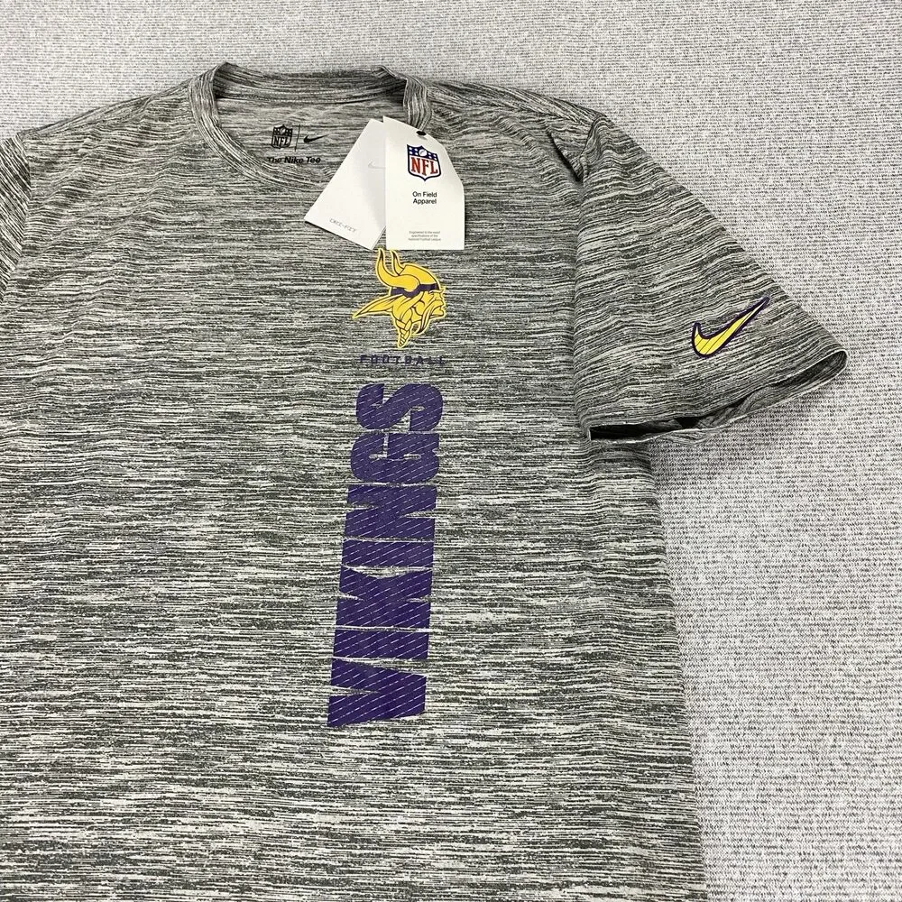 Minnesota Vikings Nike NFL On Field Dri-Fit Short Sleeve‎ Shirt MSRP $40